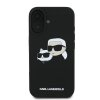 Karl Lagerfeld KLHMP16SSKCHPPLK iPhone 16 6.1 czarny/black hardcase Silicone Double Heads Print MagSafe